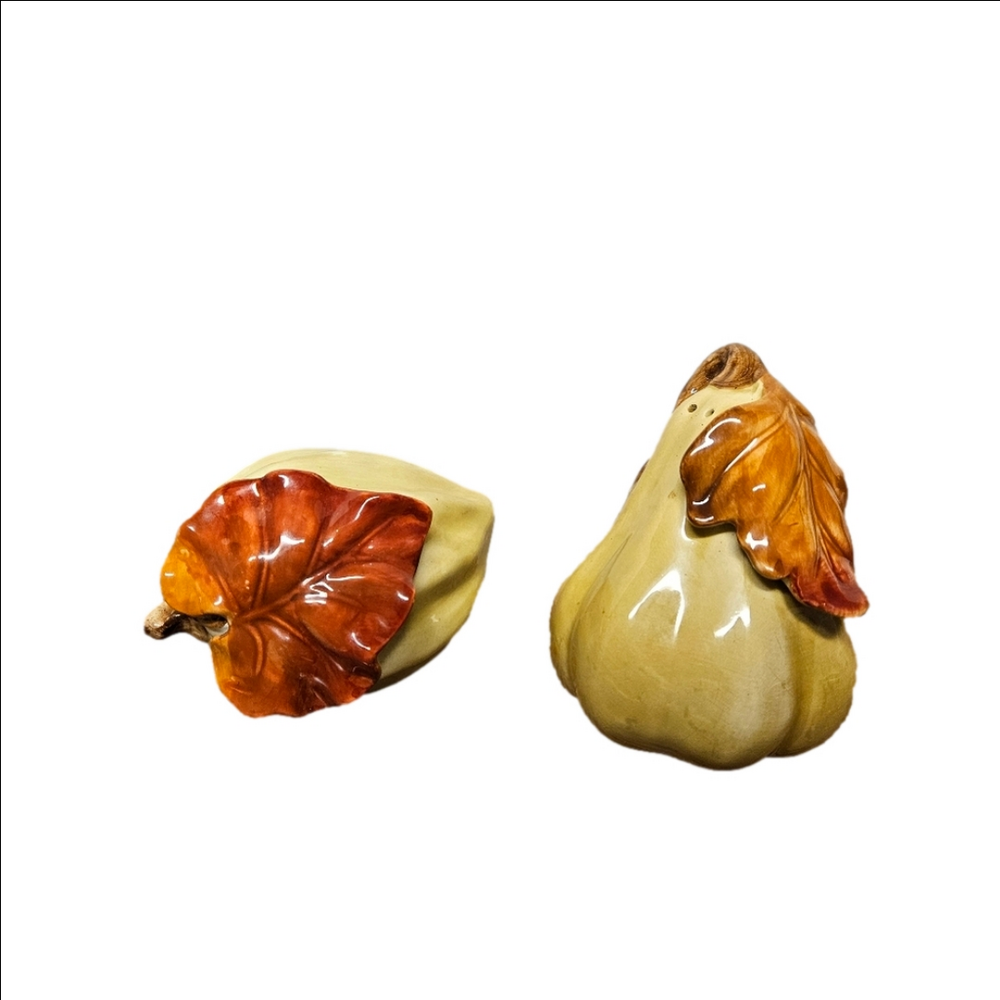 Vintage Fitz and Floyd Harvest Earthenware Salt and Pepper Shakers